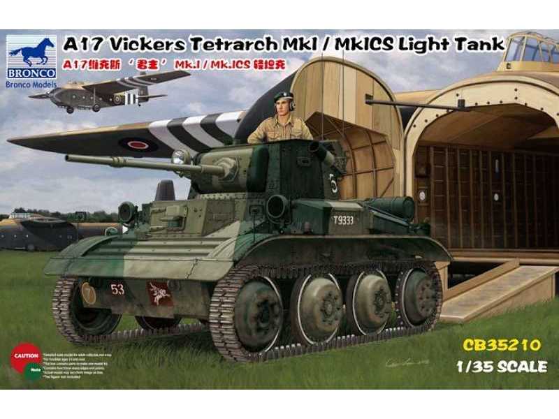 A17 Vickers Tetrarch MkI / MkICS - lekki czołg rozpoznawczy - zdjęcie 1 A17 Vickers Tetrarch MkI / MkICS - lekki czołg rozpoznawczy - zdjęcie 1