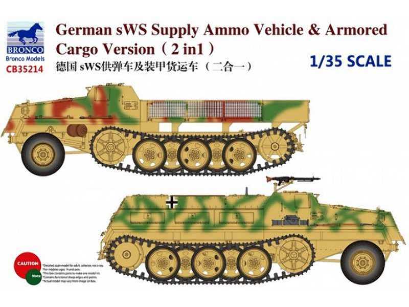 German SWS Supply Ammo Vehicle & Armored Cargo Version (2in1) - zdjęcie 1 German SWS Supply Ammo Vehicle & Armored Cargo Version (2in1) - zdjęcie 1