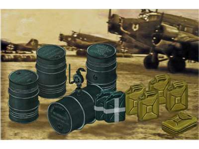 Niemieckie kanistry i beczki na olej - II W.Ś. - zdjęcie 2