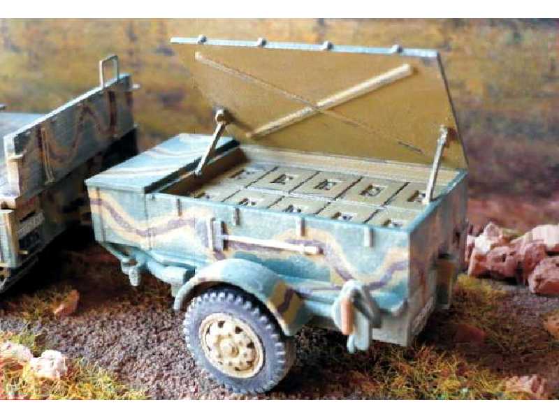 Przyczepka z amunicją do działka 3,7cm Flak 43 - zdjęcie 1 Przyczepka z amunicją do działka 3,7cm Flak 43 - zdjęcie 1