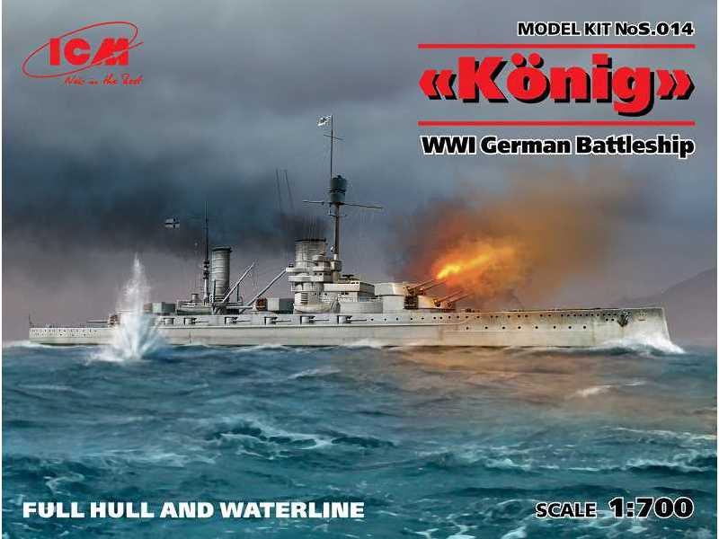 König - pancernik niemiecki I W.Ś. - zdjęcie 1 König - pancernik niemiecki I W.Ś. - zdjęcie 1