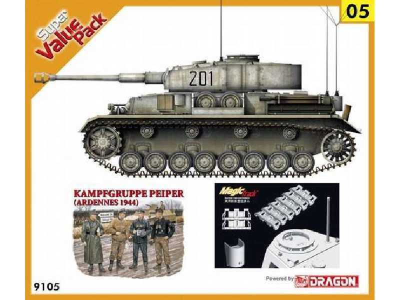 Pz.Beob.Wg. IV Ausf. J + figurki Kampfgruppe Peiper Ardeny - zdjęcie 1 Pz.Beob.Wg. IV Ausf. J + figurki Kampfgruppe Peiper Ardeny - zdjęcie 1