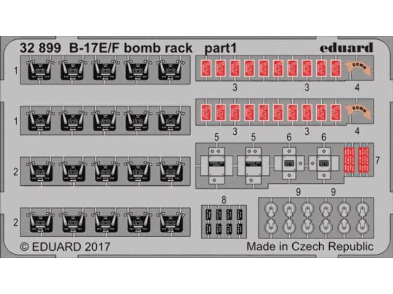 B-17E/ F bomb rack 1/32 - Hong Kong Models - zdjęcie 1