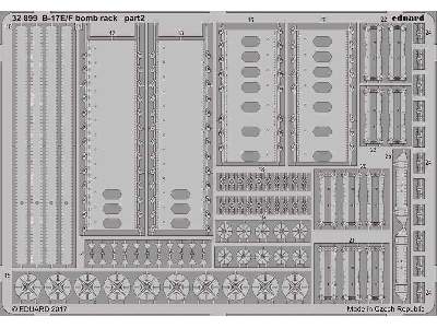 B-17E/ F bomb rack 1/32 - Hong Kong Models - zdjęcie 2
