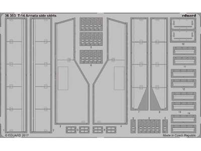 T-14 Armata side skirts 1/35 - Zvezda - zdjęcie 1