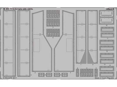 T-14 Armata side skirts 1/35 - Zvezda - zdjęcie 1