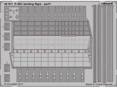 P-40C landing flaps 1/48 - Bronco - zdjęcie 1