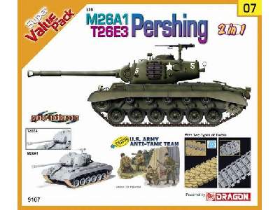 M26A1/T26E3 Pershing (2 in 1) + figurki US Anti-Tank Team - zdjęcie 1