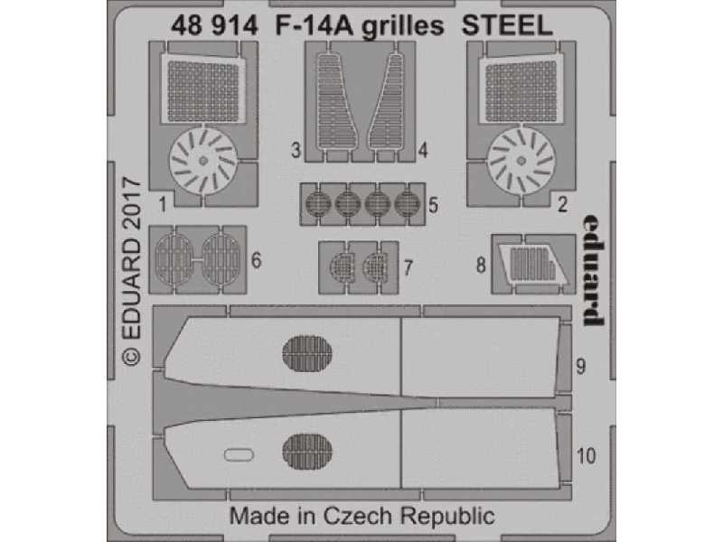 F-14A grilles STEEL 1/48 - Tamiya - zdjęcie 1