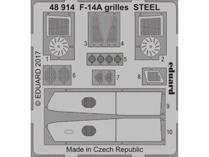 F-14A grilles STEEL 1/48 - Tamiya - zdjęcie 1 F-14A grilles STEEL 1/48 - Tamiya - zdjęcie 1