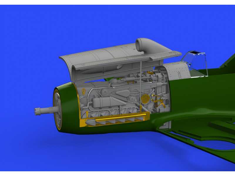 Bf 109F engine & fuselage guns 1/48 - Eduard - zdjęcie 1 Bf 109F engine & fuselage guns 1/48 - Eduard - zdjęcie 1