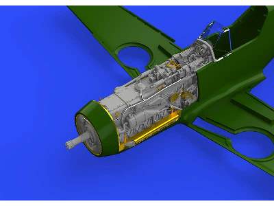 Bf 109F engine & fuselage guns 1/48 - Eduard - zdjęcie 6