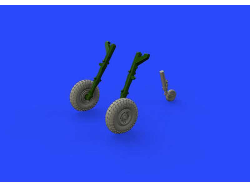 Spitfire Mk. VIII wheels - 4 spoke w/ pattern 1/72 - Eduard - zdjęcie 1 Spitfire Mk. VIII wheels - 4 spoke w/ pattern 1/72 - Eduard - zdjęcie 1