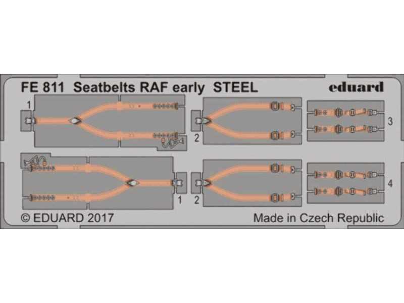 Seatbelts RAF early STEEL 1/48 - zdjęcie 1 Seatbelts RAF early STEEL 1/48 - zdjęcie 1