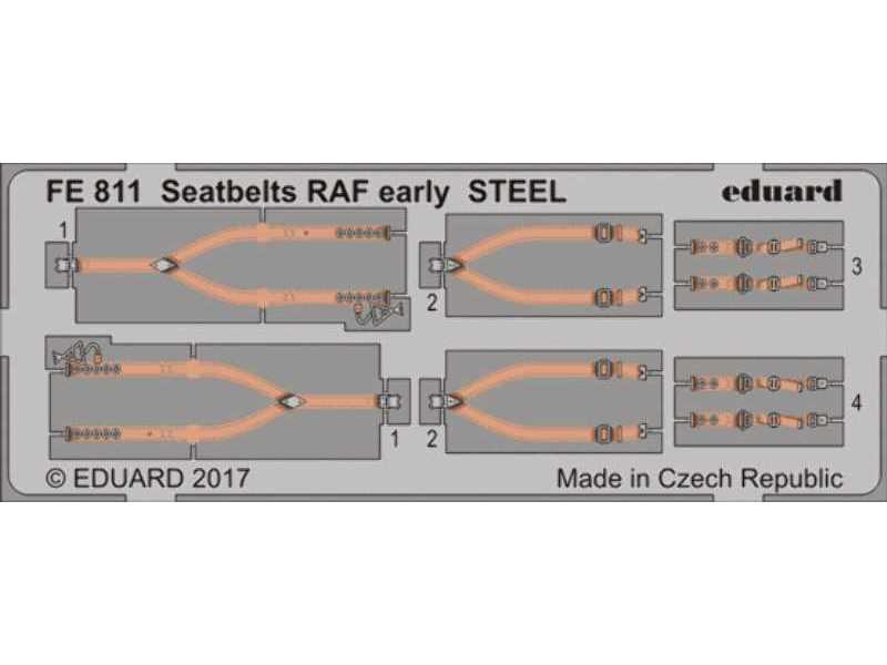 Seatbelts RAF early STEEL 1/48 - zdjęcie 1