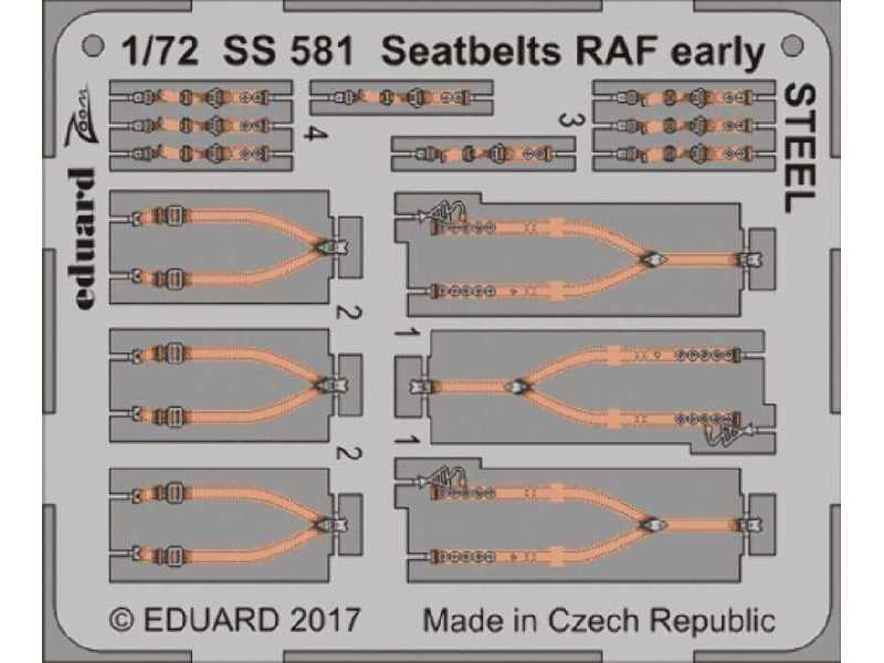 Seatbelts RAF early STEEL 1/72 - zdjęcie 1