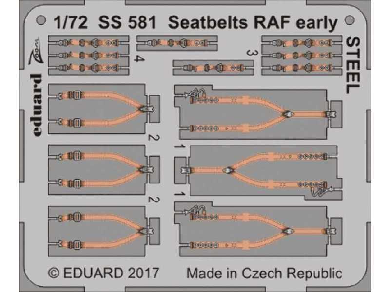 Seatbelts RAF early STEEL 1/72 - zdjęcie 1 Seatbelts RAF early STEEL 1/72 - zdjęcie 1