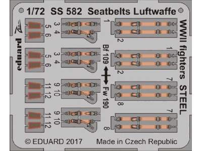 Seatbelts Luftwaffe WWII fighters STEEL 1/72 - zdjęcie 1