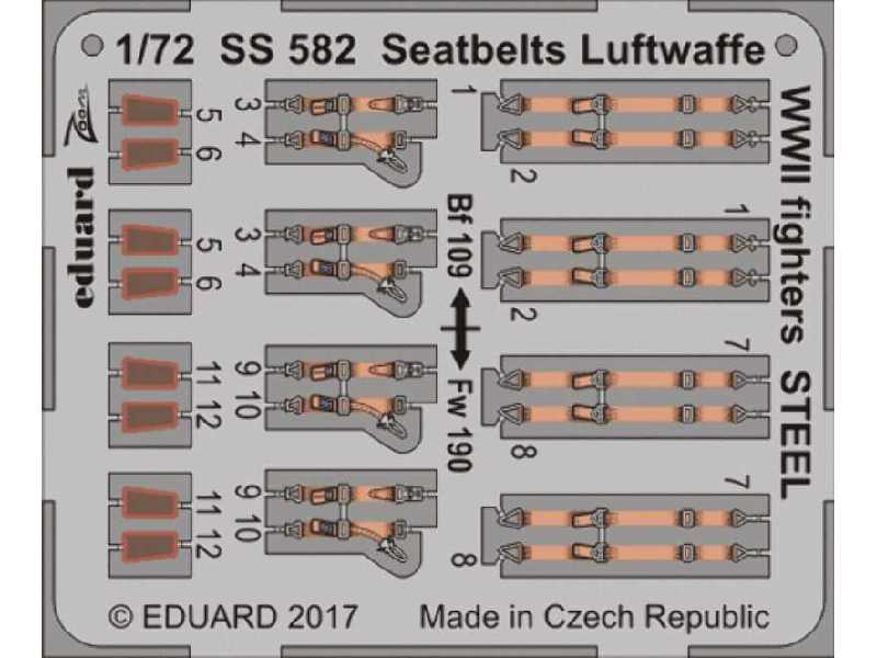 Seatbelts Luftwaffe WWII fighters STEEL 1/72 - zdjęcie 1 Seatbelts Luftwaffe WWII fighters STEEL 1/72 - zdjęcie 1