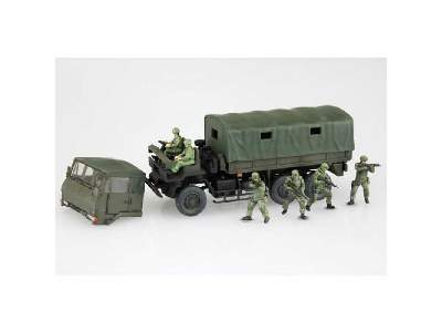 JGSDF 3 1/2t Truck Additional Armor 4 Figures - zdjęcie 2