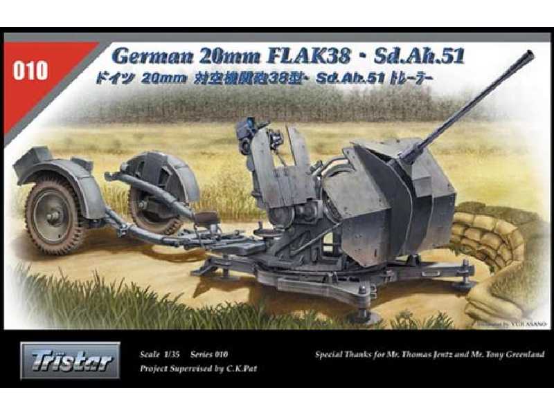 Niemieckie działo 20mm Flak38 - Sd.Ah.51 - zdjęcie 1 Niemieckie działo 20mm Flak38 - Sd.Ah.51 - zdjęcie 1