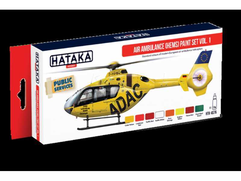 Hataka HTK-AS76 Air Ambulance (HEMS) paint set v.1 - zdjęcie 1 Hataka HTK-AS76 Air Ambulance (HEMS) paint set v.1 - zdjęcie 1