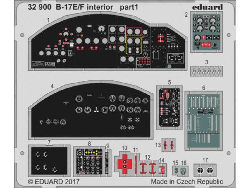 B-17E/ F interior 1/32 - Hk Models - zdjęcie 1