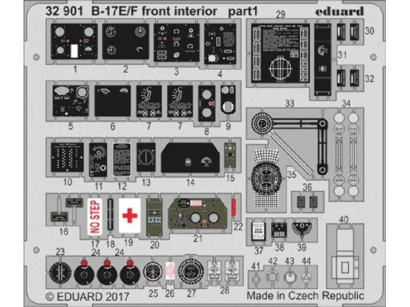 B-17E/ F front interior 1/32 - Hk Models - zdjęcie 1