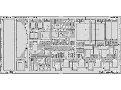 B-17E/ F front interior 1/32 - Hk Models - zdjęcie 2