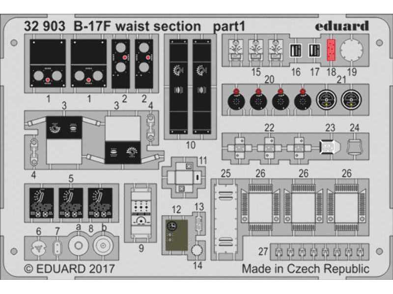 B-17F waist section 1/32 - Hk Models - zdjęcie 1