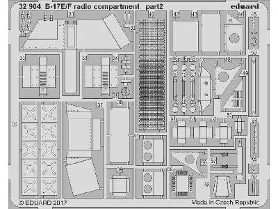 B-17E/ F radio compartment 1/32 - Hk Models - zdjęcie 2