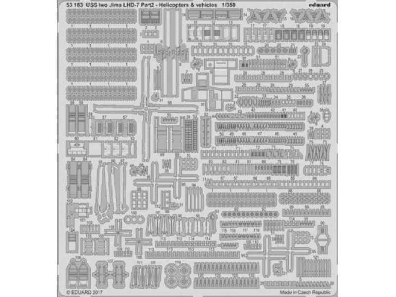 USS Iwo Jima LHD-7 pt.2 helicopters & vehicles 1/350 - Trumpeter - zdjęcie 1