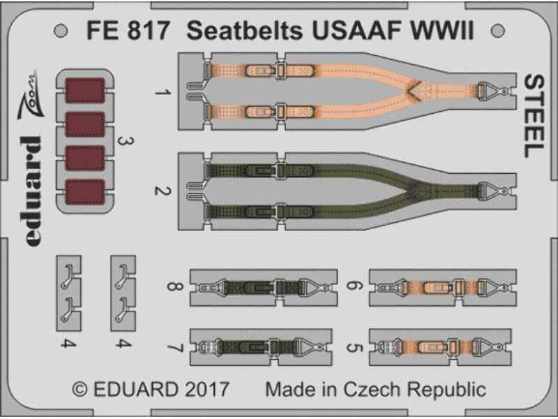 Seatbelts USAAF WWII STEEL 1/48 - zdjęcie 1