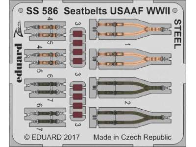Seatbelts USAAF WWII STEEL 1/72 - zdjęcie 1