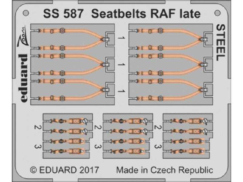 Seatbelts RAF late STEEL 1/72 - zdjęcie 1