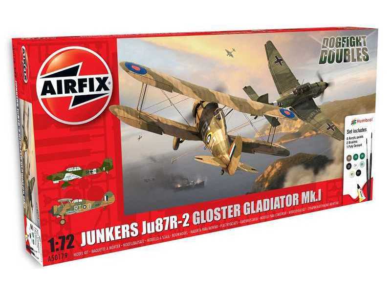 Junkers Ju87R-2 & Gloster Gladiator - zestaw podrunkowy - zdjęcie 1 Junkers Ju87R-2 & Gloster Gladiator - zestaw podrunkowy - zdjęcie 1