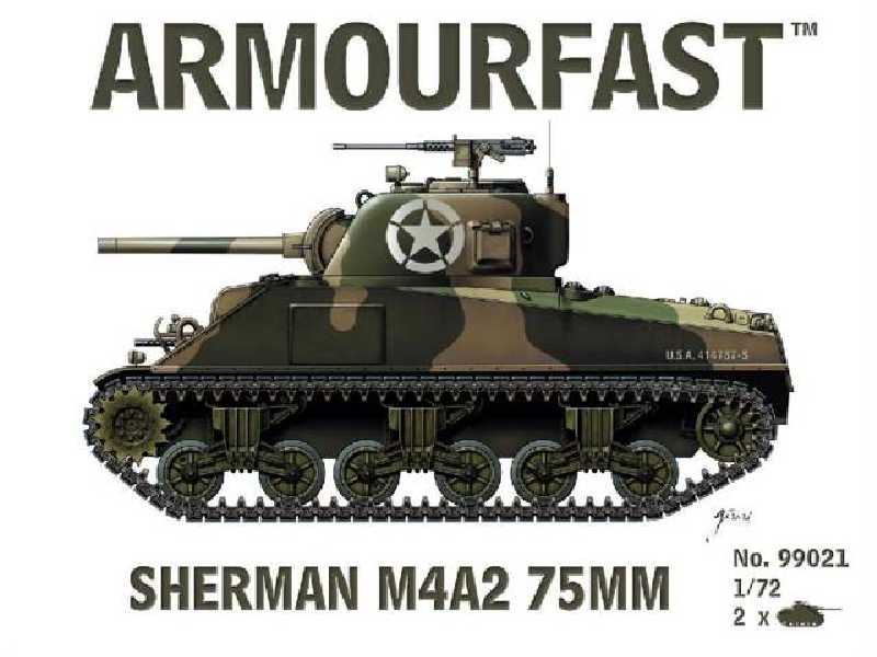 Czołg Sherman M4A2 75mm - 2 szt. - zdjęcie 1 Czołg Sherman M4A2 75mm - 2 szt. - zdjęcie 1
