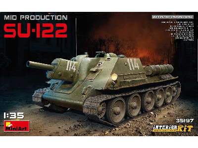 SU-122 środkowa produkcja - z wnętrzem - zdjęcie 1