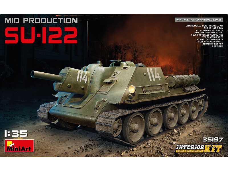 SU-122 środkowa produkcja - z wnętrzem - zdjęcie 1 SU-122 środkowa produkcja - z wnętrzem - zdjęcie 1