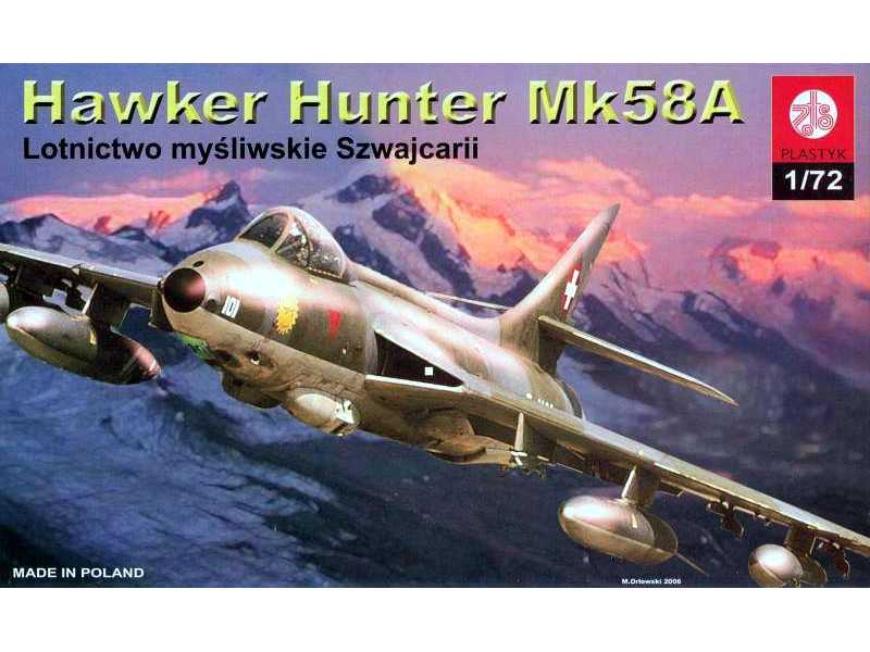 Hawker Hunter Mk58A - lotnictwo myśliwskie Szwajcarii - zdjęcie 1 Hawker Hunter Mk58A - lotnictwo myśliwskie Szwajcarii - zdjęcie 1