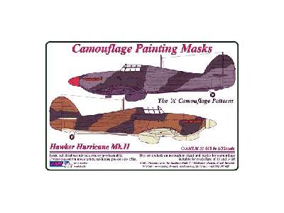 Hawker Hurricane Mk.II - Camouflage Painting Masks - zdjęcie 1