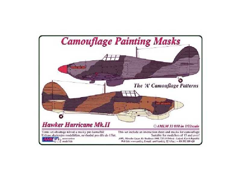 Hawker Hurricane Mk.II - Camouflage Painting Masks - zdjęcie 1