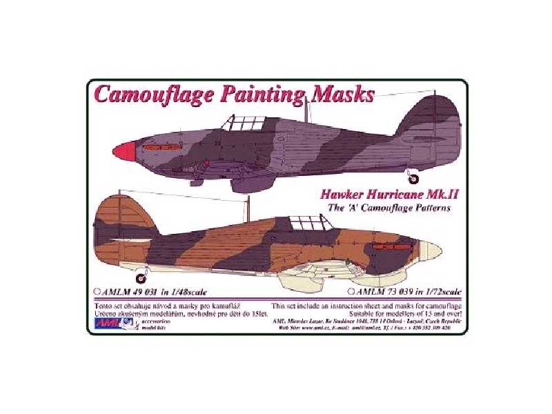 Hawker Hurricane Mk.II - Camouflage Painting Masks - zdjęcie 1