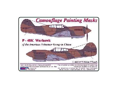 Curtiss P -40 K Warhawk - Camouflage Painting Masks - zdjęcie 1