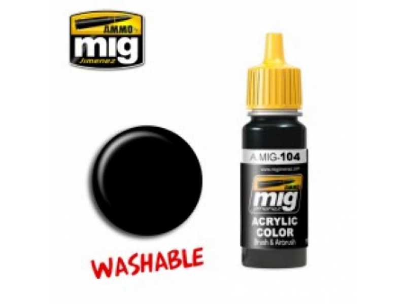 Washable Black 17ml - zdjęcie 1