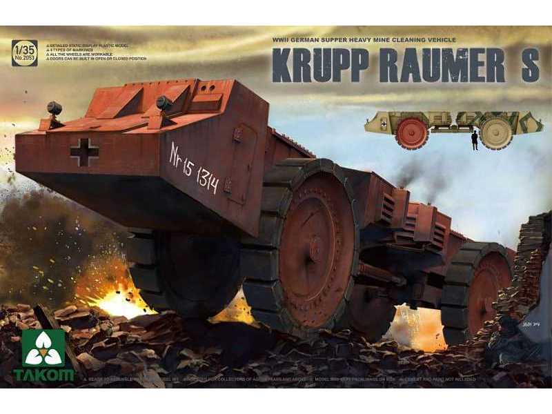 Krupp Raumer S - ciężki niemiecki pojazd rozminowania - zdjęcie 1 Krupp Raumer S - ciężki niemiecki pojazd rozminowania - zdjęcie 1
