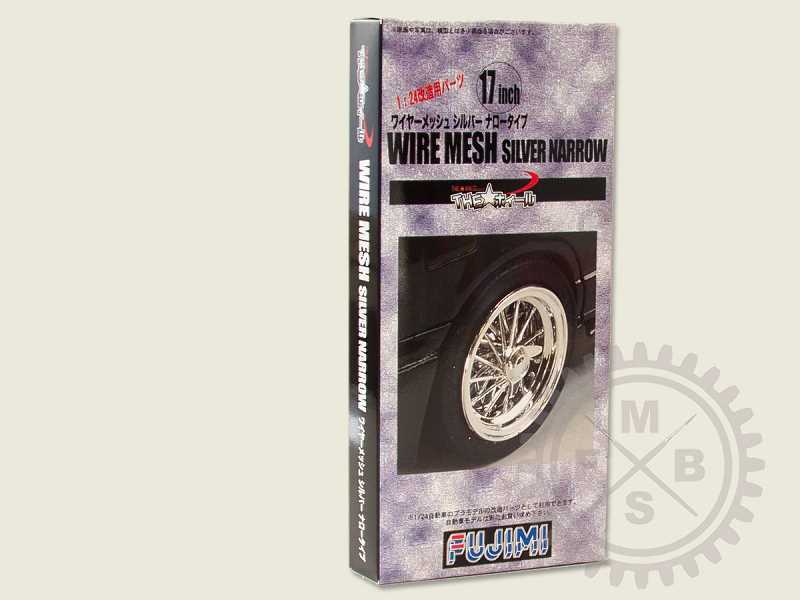 Wheelset: 17inch Wire Mesh Silver Narrow Wheel - zdjęcie 1 Wheelset: 17inch Wire Mesh Silver Narrow Wheel - zdjęcie 1