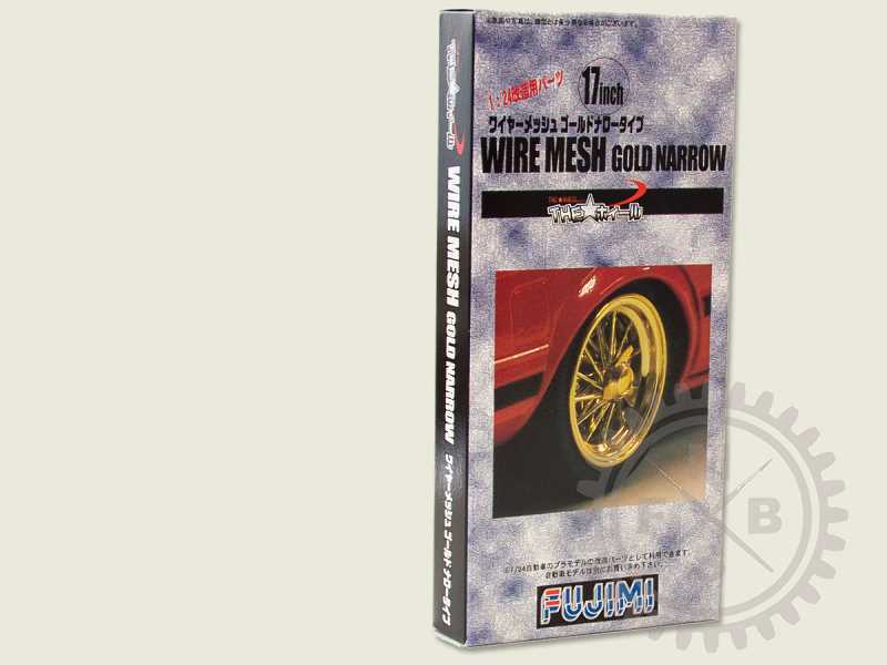 Wheelset: 17inch Wire Mesh Gold Narrow Wheel - zdjęcie 1 Wheelset: 17inch Wire Mesh Gold Narrow Wheel - zdjęcie 1