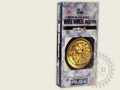 Wheelset: 17inch Wire Wheel (Gold) - zdjęcie 1