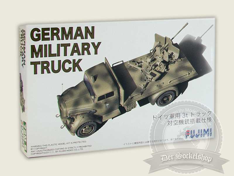 German Military Truck w/Antiaircraft Gun - zdjęcie 1 German Military Truck w/Antiaircraft Gun - zdjęcie 1